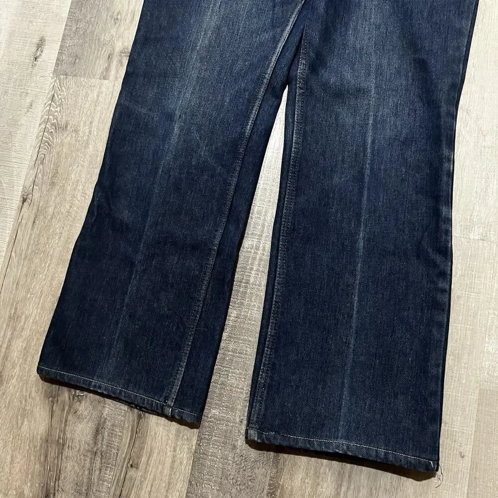 VTG Levis Bootcut Jeans Mens 38x34 Red Fleece Lined Dark Wash 39103 2517 USA